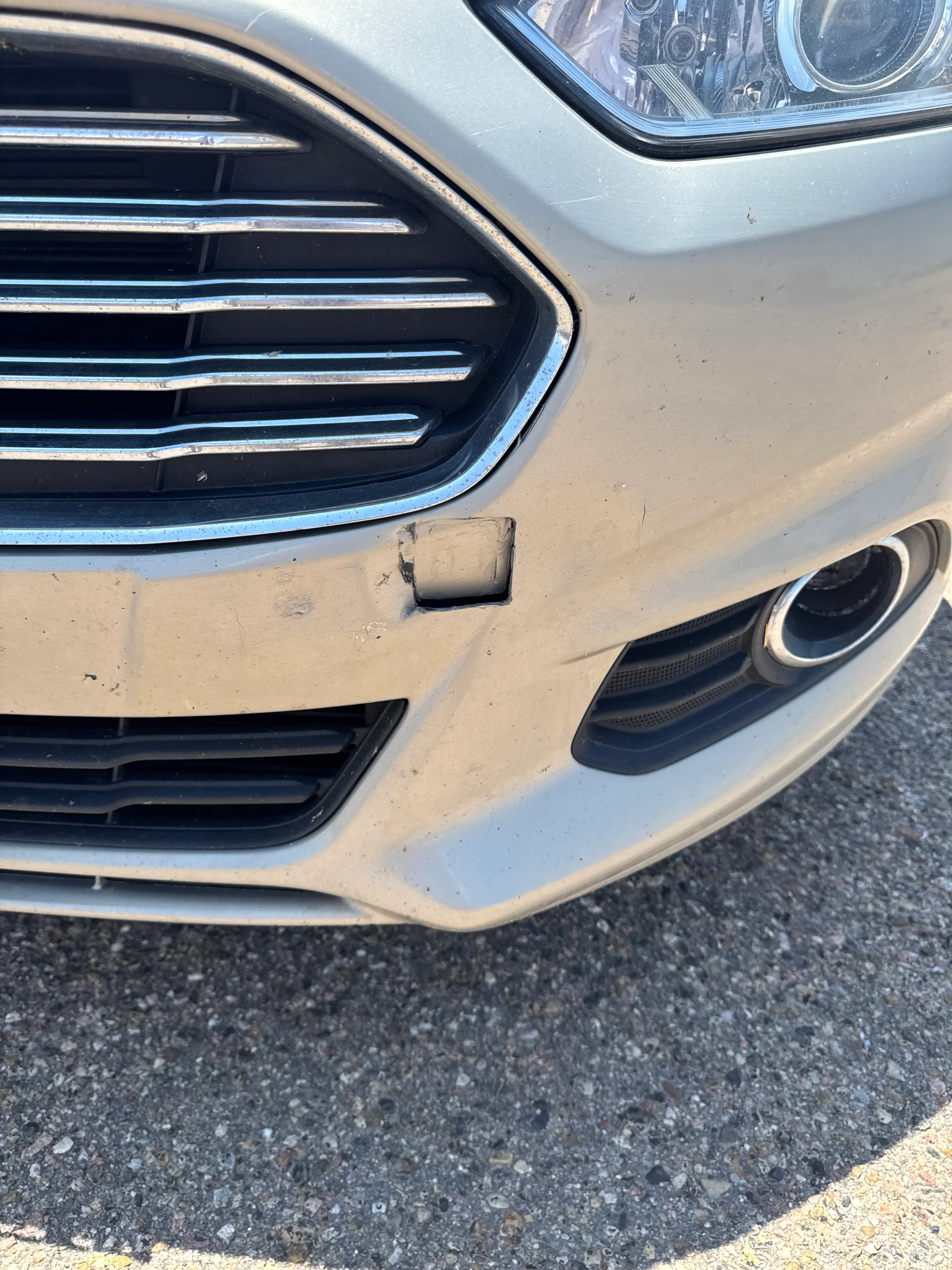 Bumper damage on 2015 Ford Fusion